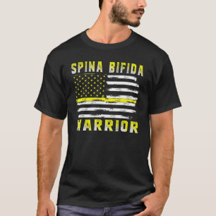 Spina Bifida Warrior Amerikaanse vlag Amerikaanse T-shirt