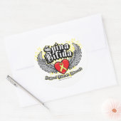 Spina Bifida Wings Ronde Sticker (Envelop)