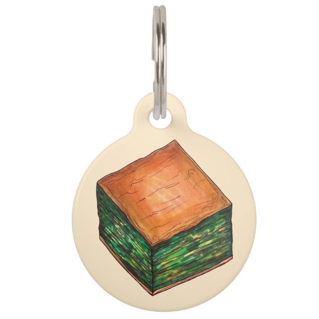 Spinach Feta Phyllo Pie Huisdierpenning (Voorkant)