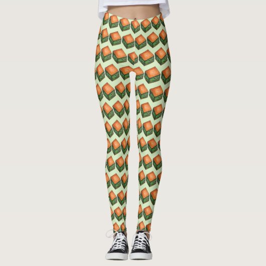 Spinach Feta Phyllo Pie Leggings (Voorkant)