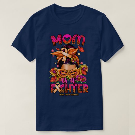 Spinal Bewustzijn Moeder vechter rommelig broodje T-shirt (Design voorkant)