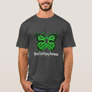 Spinale kabelbeschadiging Butterfly Awareness Ribb T-shirt