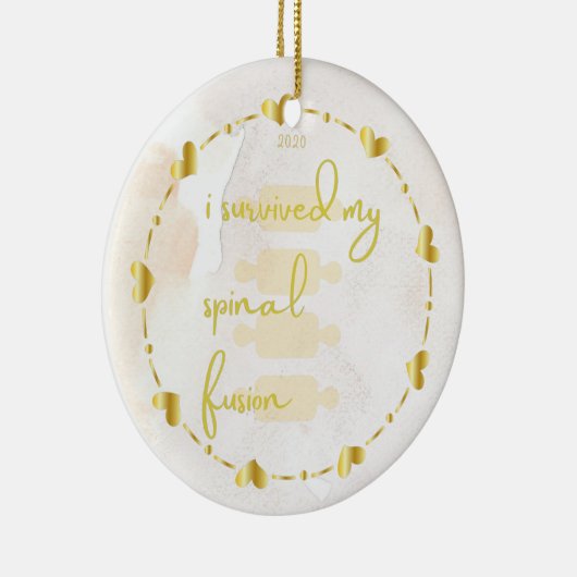 Spinale kerstversiering keramisch ornament (Rechts)