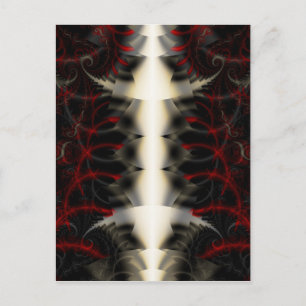 Spinale Paisley Gothic Fractal Signed Mini Print Briefkaart