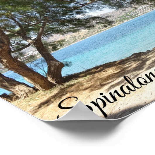 Spinalonga, affiche en Crète (Coin)