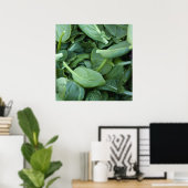 Spinazie Leaves Poster (Thuiskantoor)