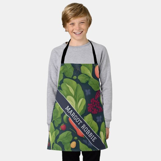 Spinazie Regenboog Kleurrijk Gepersonaliseerd Patr Schort (Gedragen)