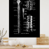 Spine Anatomie Medical Wall Decor Poster (Keuken)