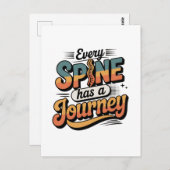 Spine Care Journey and Body Alignment Briefkaart (Voorkant / Achterkant)