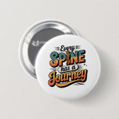 Spine Care Journey and Body Alignment Ronde Button 5,7 Cm (Voorkant /achterkant)