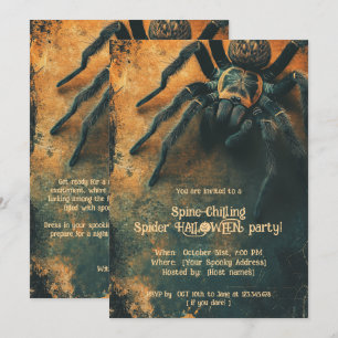 🕷️Spine-Chilling Spider HALLOWEEN Party Kaart