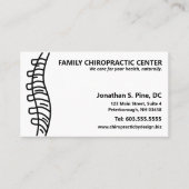 Spine Chiropractor Multiple Appointards Afsprakenkaartje (Voorkant)