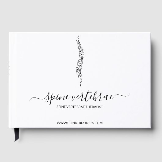 Spine Logo Chiropractor Doctor Gastenboek (Voorkant)