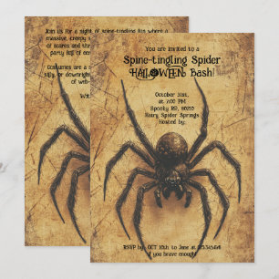 🕷️Spine-tintelende Spider HALLOWEEN Bash Kaart