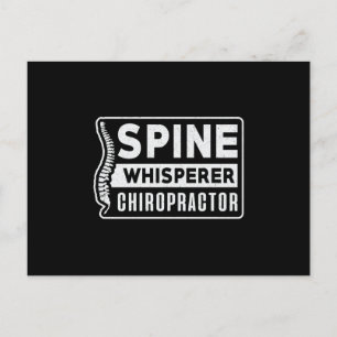 Spine Whisperer Chiropractor Chiro Chiropractic Briefkaart