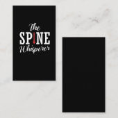 Spine Whisperer Chiropractor Funny Orthopedisch Visitekaartje (Voorkant / Achterkant)