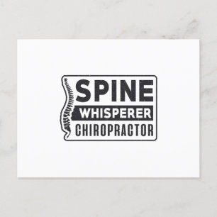 Spine Whisperer Chiropractor Therapy Chiropractic Briefkaart