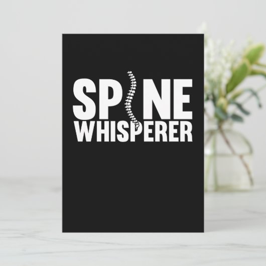 Spine Whisperer Chirurgische chirurgie Arts Gra Bedankkaart (Staand voorkant)