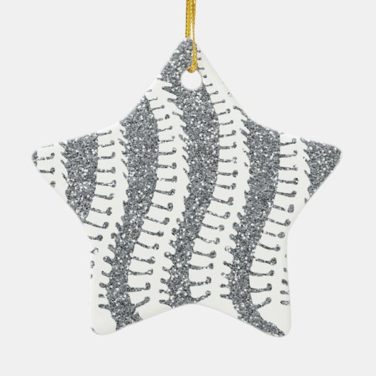 Spinen en FAUX Glitter Star Ornament (Achterkant)