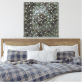Spinende dandeliakoes canvas afdruk (Insitu (Slaapkamer))