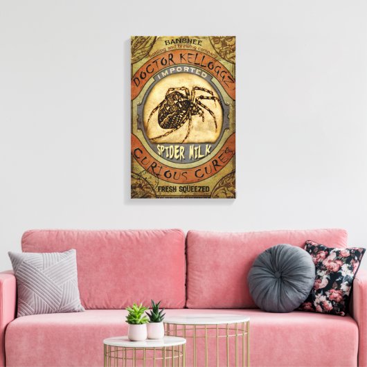 Spinmelk Canvas Afdruk (Insitu (Woonkamer))