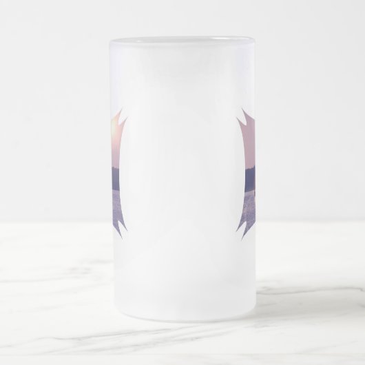 Spinnaker Sailboat Frosted Beer Mok (Center)