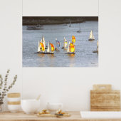 Spinnakers vatten de Wind Poster (Keuken)