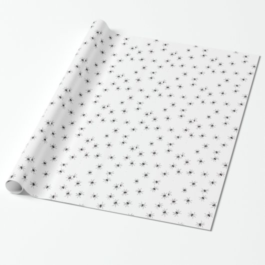 spinnen cadeaupapier (Uitgerold)
