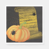 Spinnen en pompoen servet (Voorkant)