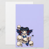 Spinnen en schedels briefpapier (Voorkant / Achterkant)