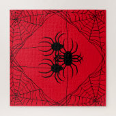 Spinnen en webpuzzel, 676 pcs, rood legpuzzel (Verticaal)