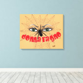 Spinnen Frau Druck auf Keilleinwand Canvas Afdruk (Insitu (Houten vloer))