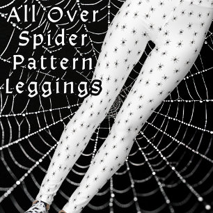 Spinnen in Halloween kostuum Leggings