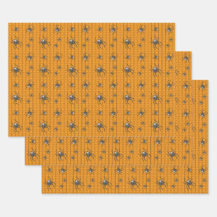 Spinnen op Parade Wrapping Paper Set
