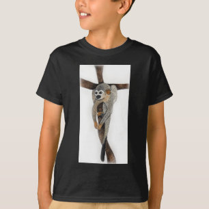 spinnenapen hok kunst t-shirt