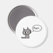 Spinnende kat magneet (Voorkant / Achterkant)