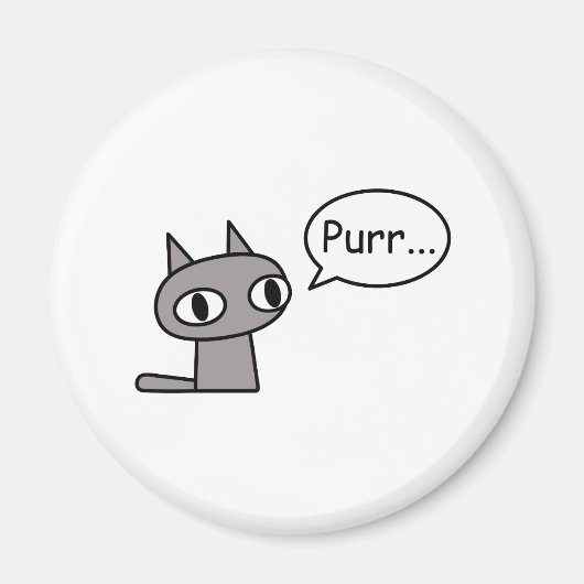 Spinnende kat magneet (Voorkant)