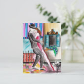 Spinnende Tango Ronroneando Briefkaart (Staand voorkant)