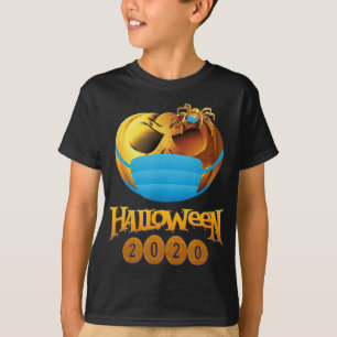 spinnengeschenk Halloween pompoen en spinnenmask T-shirt