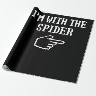 spinnengeschenk Ik ben met de spin kostuum match Cadeaupapier