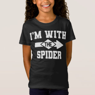 spinnengeschenk Ik ben met de spin kostuum match T-shirt
