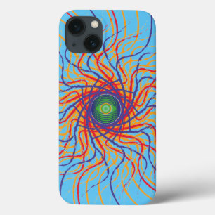 Spinnenoog / Hemelblauwe achtergrond iPhone 13 Hoesje