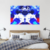 Spinnenweb Canvas Afdruk (Insitu (Slaapkamer))