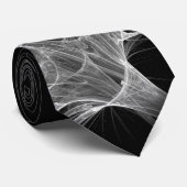 Spinnenweb Fractal Design Stropdas (Opgerold)