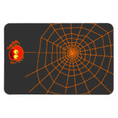 Spinnenweb Halloween flexibele magneet (Horizontaal)