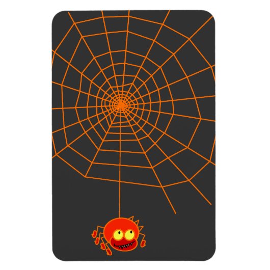 Spinnenweb Halloween flexibele magneet (Verticaal)