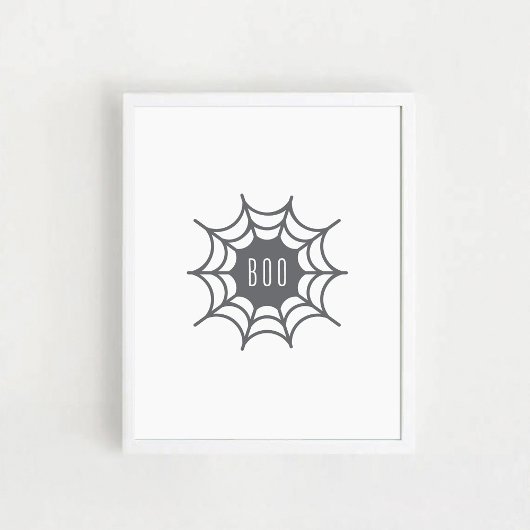 Spinnenweb. Halloween Poster