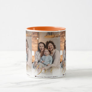 Spinnenweb Hand-Lettered Boo Halloween Foto Mok