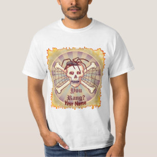Spinnenweb Je Belde schedel t-shirt