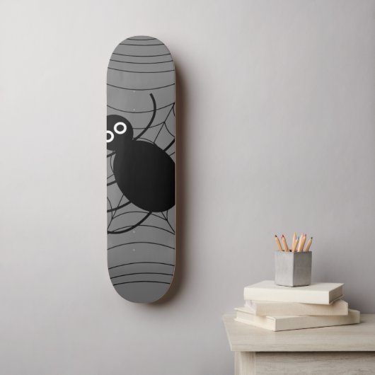 Spinnenweb Spin Halloween Skateboard (Muurkunst)